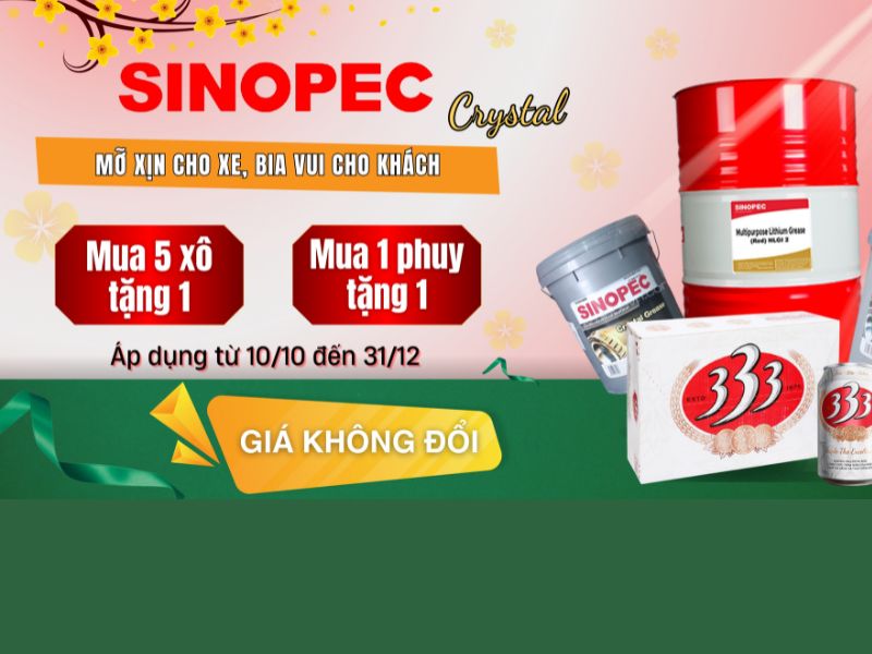 CTKM CHÀO XUÂN ẤT TỴ VÀ NĂM MỚI 2025 CÙNG VỚI SINOPEC